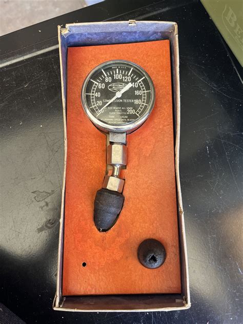 vintage allstate compression tester|Vintage 1965 Allstate Compression Tester Original Box And.